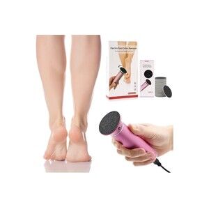 Electric Foot File Callus Remover Dermave Feet Adjustable Speed 60Pcs Sand Discs